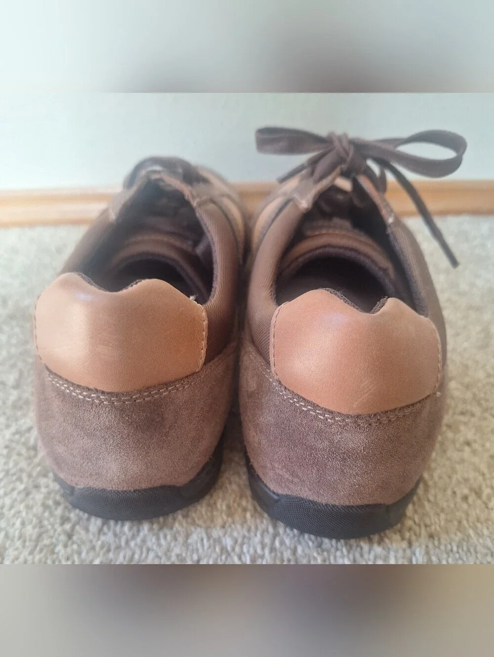 Geox U Adrien Leather Suede Breathable Casual Sneakers Brown Mens 9